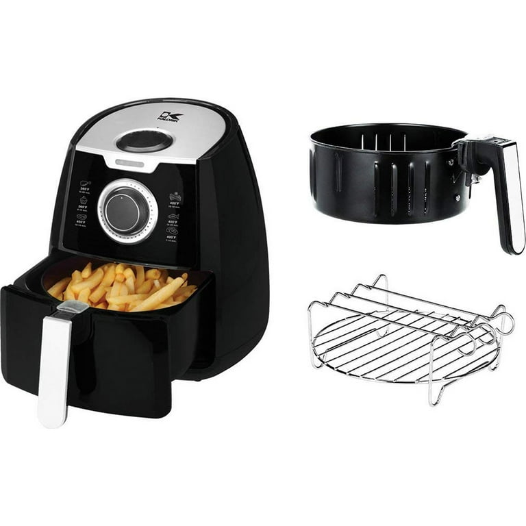 Kalorik 5 Quart Air Fryer with Ceramic Coating and Window, New, 13.5 in