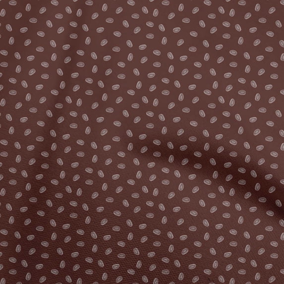 oneOone Rayon Dark Brown Fabric Onion Diy Clothing Quilting Fabric Print Fabric By Yard 56 Inch Wide