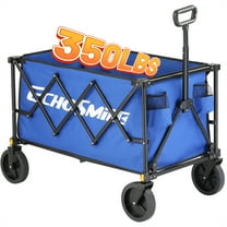 Blue 5.65 cu. ft Metal Garden Cart