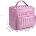 thumbnail image 2 of Jusqu'à 40 % de Rabais Cadeaux Oefntac Sacs à Maquillage pour Femmes Sac de Rangement de Voyage Multifonction Grande Capacité Trousse Cosmétique, 2 of 2
