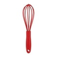thumbnail image 2 of YOLOKE Silicone Whisk, Commercial Non-Scratch Balloon Wire Whisk for Cooking, Manual Egg Beater Milk Frother Coffee Whisks, for Blending, Whisking, Beating and Stirring(Red), 2 of 3