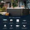 thumbnail image 6 of MSpa Square Bubble Spa, Hot Tub w/Hard Exterior & Soft Lined Interior, Oslo, 6 of 13