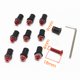 thumbnail image 3 of Kit de tornillos para parabrisas de motocicleta, 5mm/0,20 pulgadas, color rojo, 10 Uds., 3 of 8
