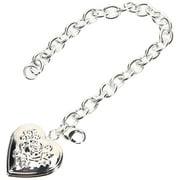 Heart Charm Bracelet Photo Locket Bracelet Adjustable Link Bracelet Birthday Valentine Gift