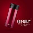 thumbnail image 5 of Ovente Stainless Steel Vacuum Insulated Coffee Water Mug, 12 oz Portable Double Wall Handheld Tumbler with Tea Infuser, BPA-Free Spill Proof Travel Friendly for Hot Cold Beverage, Red MSA12R, 5 of 9