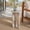 Brown, variant on Safavieh Couture Devlin Marble Round End Table, White