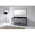thumbnail image 4 of Virtu ED-30072-BGSQ-GR Winterfell 72 Inch Double Bathroom Vanity Set In Grey, 4 of 7