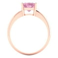 thumbnail image 4 of Solitaire Engagement Ring for Women - 2ct Simulated Pink Diamond in 18K Rose Gold Promise Ring, 4 of 6