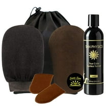 Tan Physics True Color Tanner 8 oz w/ FREE Face and Body and Tanning Mitts by Sans-Sun