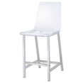 thumbnail image 5 of Juelia Clear Acrylic Counter Chair Chrome (Set of 2), 5 of 11