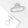 thumbnail image 6 of Created Forever Women's 2 1/6ct TW Lab Grown Diamond 14k White Gold Solitaire Ring, 6 of 10