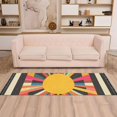 thumbnail image 2 of Yayeee Runner Rug for Bedroom 2'x6' Machine Washable Hallway Non Slip Mat, Geometric Sun, 2 of 8