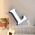 thumbnail image 4 of Led Lights Creative Letter Night Light Plastic English Letters Lamp Decor Room Home Bedroom, 4 of 9