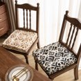 thumbnail image 7 of Square Chair Cushion with Handle, Geometric Pattern Boucle Textured Seat Pad Soft Cozy Plush Seat Cushion Pad for Kitchen Chairs Office Chairs, 7 of 7