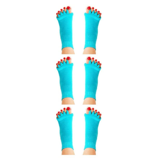 Toystoory 1 Pair 5 Toe Socks Overlapping Color Comfortable Breathable Dressing Solid Separation Relaxing Hosiery Type1 NO1 Toystoory CBP096052
