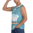 thumbnail image 3 of Picia Bathtub with Soap Bubbles mens Cotton Tank Undershirts , Moisture-wicking Ribbed Tanks, Lightweight Cotton Tank Undershirts-X-Large, 3 of 8