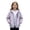 B-Purple, variant on Miaoju Boys Girls Windbreaker Hooded Jacket Lightweight Packable Rain Coat Soft-Fabric for Comfort, with Pockets, Elastic Cuffs, Black 9-10 Years