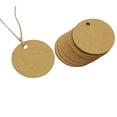 thumbnail image 2 of 100 Pcs Round Blank Cardstock Hang Tag Wedding Party Favor Gift Tags With Free Natural Jute Twine - Colors Available, 2 of 5