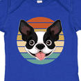 thumbnail image 4 of Inktastic Boston Terrier Dog Retro Sunset Boys or Girls Baby Bodysuit, 4 of 5