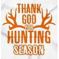 thumbnail image 2 of Thank God For Hunting Season Antlers Womens Fitted Plus Size Graphic Tee Brisco Brands 3X, 2 of 5