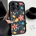 thumbnail image 3 of Funda de silicona con flores de colores para iPhone 15, 16 Pro Max, 14, 13, 12, 11 Pro Max, 7, 8, XR, XS, SE, a prueba de golpes, suave, TPU, 3 of 5