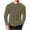 Army Green, variant on Ahabrexf Men's Waffle Knit Long Sleeve Shirt Relaxed Fit Breathable Casual Tee Top for Home Lounge Gym Workout Solid Color
