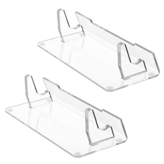Rvaymup 2pcs Acrylic Organizers for Video Game Consoles and Accessories Easy Assembly Display Bracket Modern Gaming Accessory