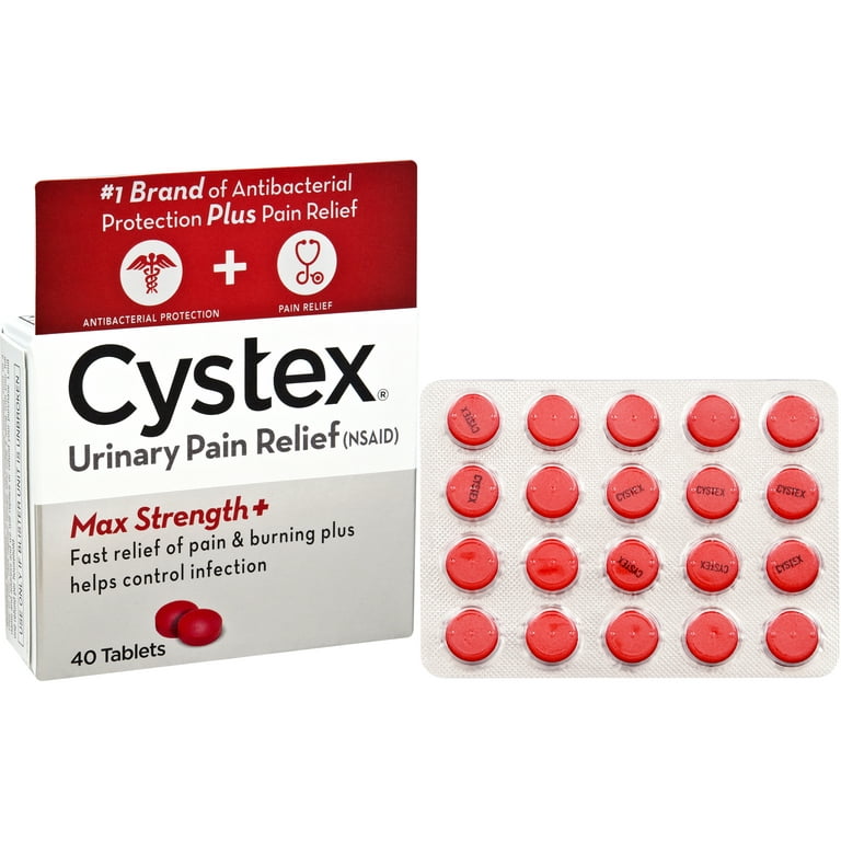 Urinary Pain Relief Tablets - UTI Bacteria Control - Cystex