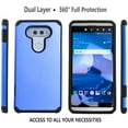 thumbnail image 3 of LG V20 Case, With [Tempered Glass Screen Protector Included], STARSHOP Drop Protection Dual Layers Phone Cover- Blue, 3 of 7
