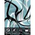 thumbnail image 7 of Aqua Geometric Cloth Napkins Set of 8 Reusable Dinner Napkins, Modern Black White Striped Abstract Lines Cocktail Napkin Washable Table Napkins for Wedding/Holiday Party/Baby Shower 20"x20", 7 of 7