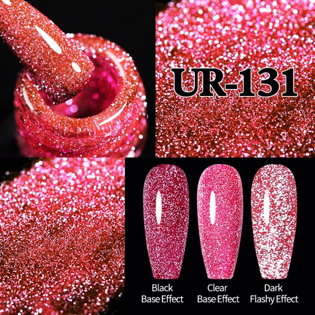 Azúcar UR 7,5 ml, esmalte de Gel magnético para uñas de gato reflectante, Gel de arcoíris, Gel láser brillante, barniz LED UV, diseño de Arte de uñas Tan Jianjun unisex