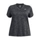 thumbnail image 1 of Camiseta Under Armour Tech Twist con cuello en V para mujer, 2 unidades, color blanco y negro, 1 of 2