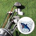 thumbnail image 4 of Durable bordado Golf mazo Putter cabeza cubierta hoja Club Headcover golfista blanco Cola Cubierta de la cabeza del palo de golf, 4 of 8