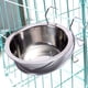 thumbnail image 3 of Cuenco colgante para mascotas, cuenco para jaula para perros, paquete de 2 cuencos de agua de acero inoxidable para perros y gatos en jaula, 3 of 5