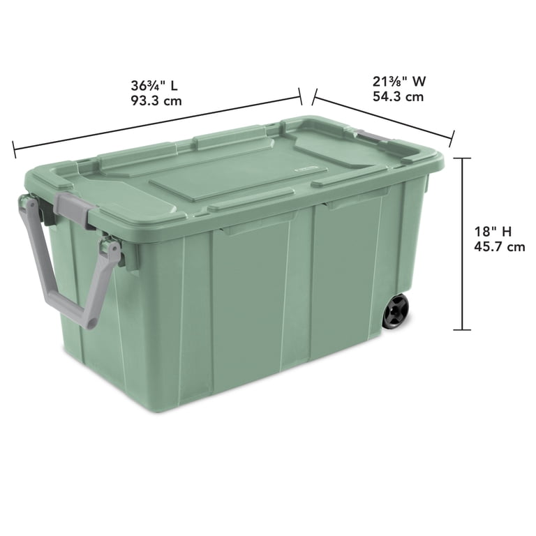 【新品】RAIN OR SHINE SOFT CONTANER L 40L Sterilite Extra-Large Wheeled Industrial Storage Bin, 40 Gallon