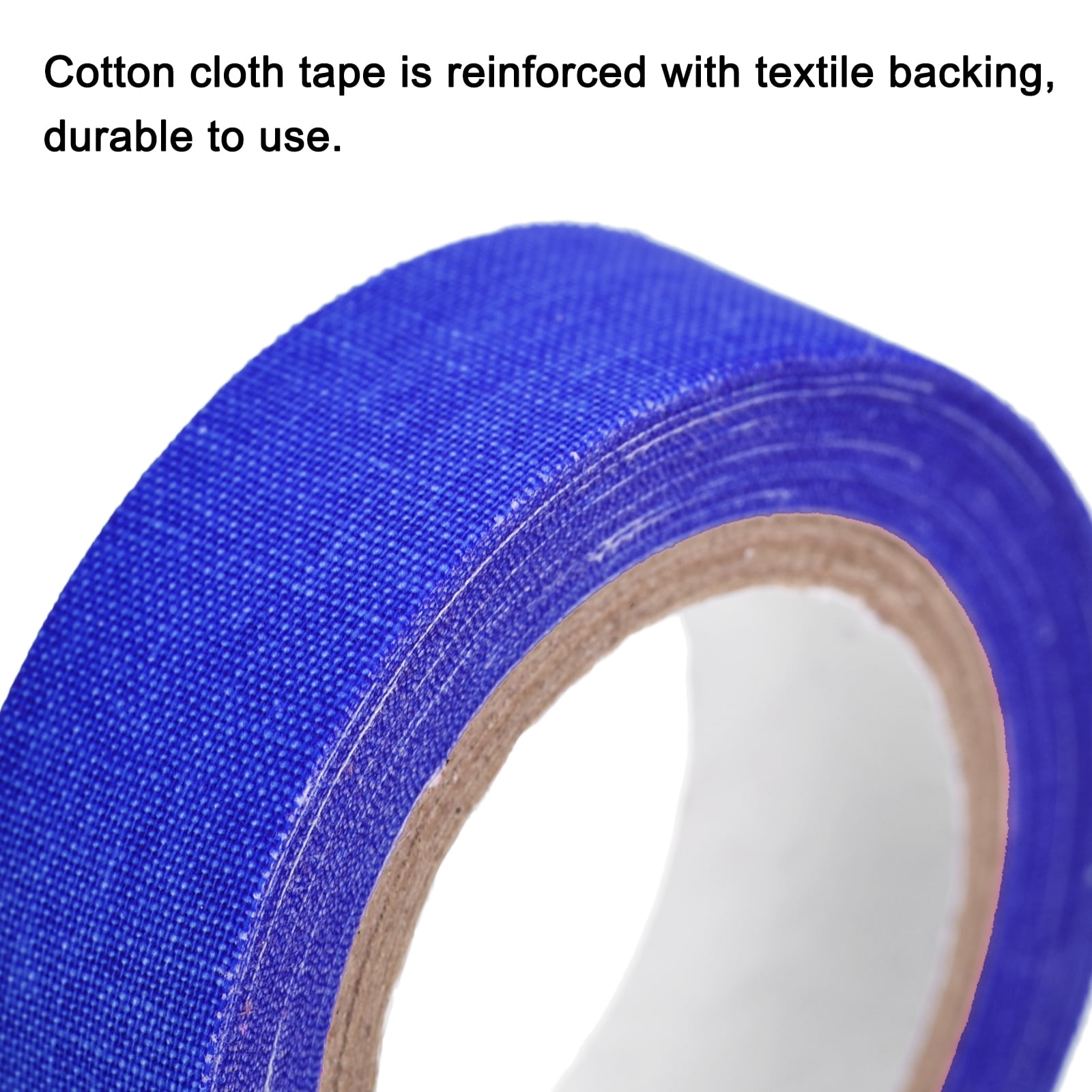 Uxcell 6Rolls 0.6inch x 32.8feet Neon Gaffers Cloth Tape Glow in the Dark Tape, Blue