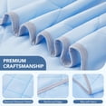thumbnail image 5 of WISHEAD Cooling Blanket Queen Size, Cooling Comforter for Hot Sleepers, Double-Sided Lightweight Summer Bedding, Soft Breathable All-Season Quilt, (Light Blue, 90" x 90"), 5 of 8