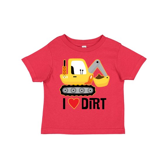 Inktastic Construction Truck I Love Dirt Boys or Girls Toddler T-Shirt