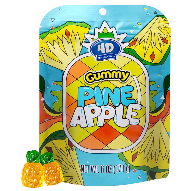 Peelerz Gummy Peach Peeling Candy, Peelable Fruit Snacks, Resealable 2.19oz Bag Gift Candy (Pack of 3)