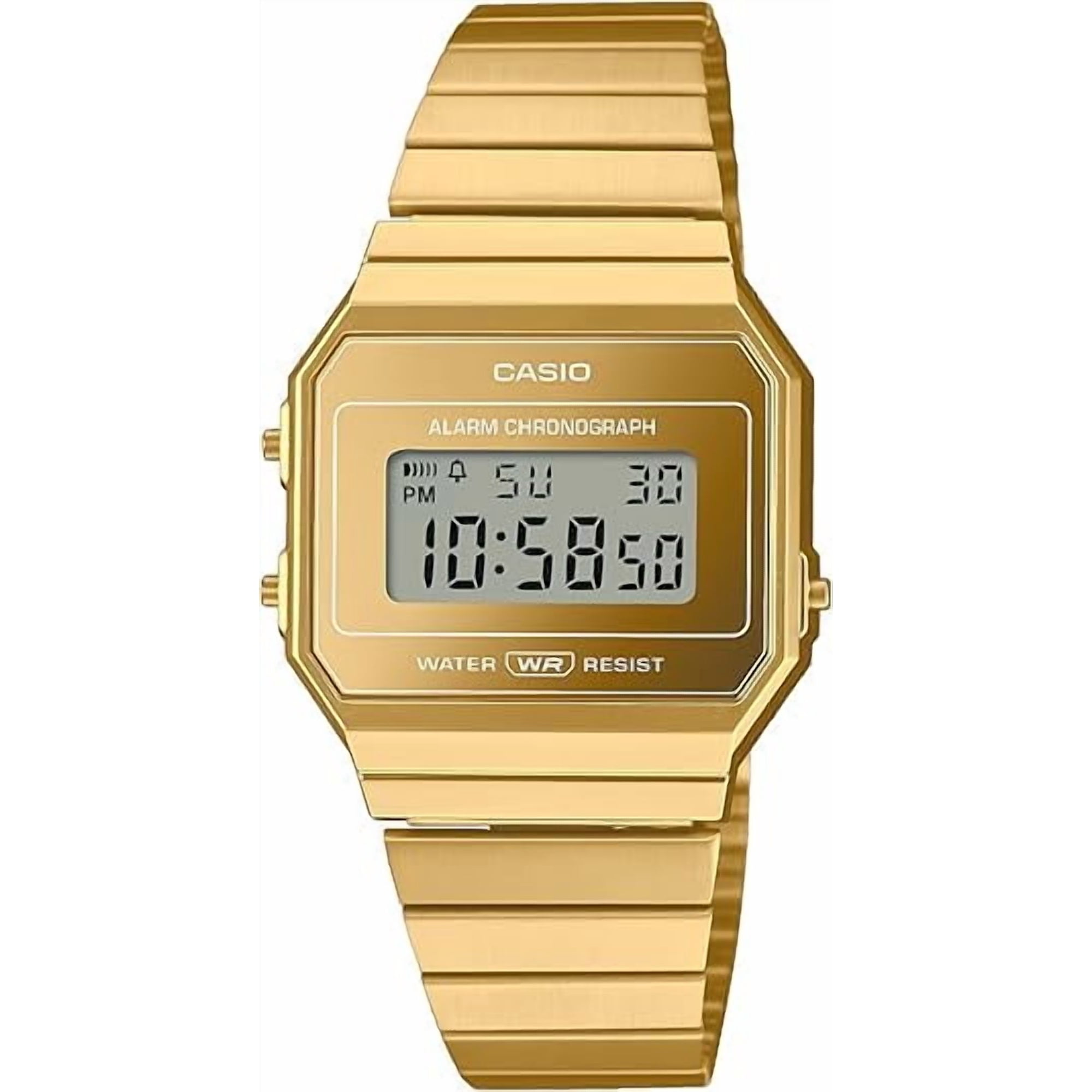 Casio Vintage A700 Series Unisex Gold Bracelet Quartz Watch A700WEVG-9AVT