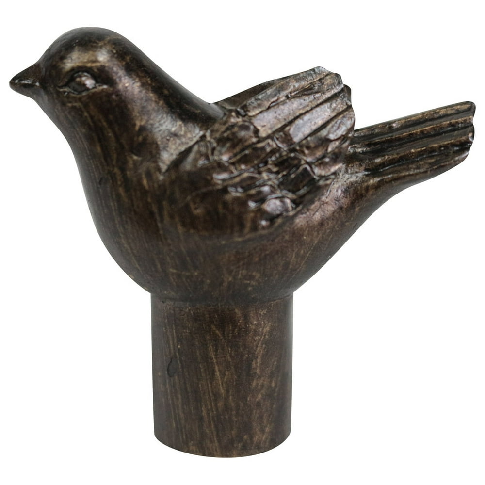 Urbanest Bird Lamp Finial, 1 3/4" Tall, Antique Bronze