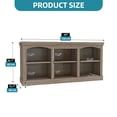 thumbnail image 2 of ModFusion 59 Inch Modern Entertainment Center with Adjustable Shelves, Media Console Fits 65 Inch TVs for Living Room, Washed Grey, 2 of 10
