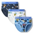 thumbnail image 3 of Emy Dola Little Boys Boxer Briefs Dinosaur Shark Printed Toddler Underwear 3-Pack Truck Training Panties For 2-12 Years Kids, 3 of 11