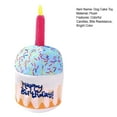 thumbnail image 6 of Walbest Dog Soft Plush Birthday Cake Toy, Colorful Candles Bite Resistant Creative Funny Dog Gift Dog Embroidered Bone Dog Chew Toy Pet Supply, 6 of 6
