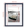thumbnail image 4 of Scholartree 11 x 14 5-in-1 Wood Picture Frames Set-11x14 Matted to 8x10 Wall Frames, Blue, 4 of 4