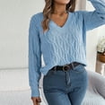 thumbnail image 6 of CaiJunJia Sweaters No Boundaries ,Women Fashion Casual Long Sleeve V-Neck Keeping Warm Outing Sweater, 6 of 6