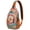 Fantasy, variant on Exotic Pineapple Print Lightweight Sling Backpack for Travel and Daily Commute, Multi-Layered Storage Crossbody Bag with Tropical Fruit Design for Fashion-Forward Users