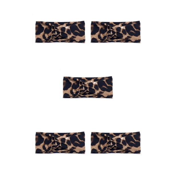 Minnieouse Diadema de ganchillo, banda para la cabeza deportiva, banda para el sudor ajustable, accesorios antideslizantes para peinados, estampado de Type2 NO2 Minnieouse CBP376903