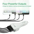 thumbnail image 3 of USB Car Charger Phone Charger Intelligent Power 4 USB Port Car Power Adapter, 3 of 5