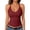 307#Wine, variant on Halter Tops for Women Ribbed V Neck Racerback Tank Tops Summer Crop Gym Workout Top Fitted Basic Cute Going Out Top Coffee S